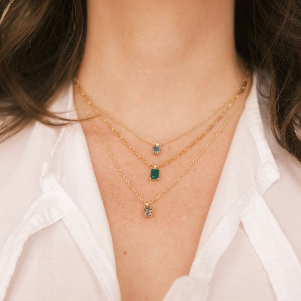 9ct Gold Gemstone Pendant Necklaces by Thor Collective South African Jeweler