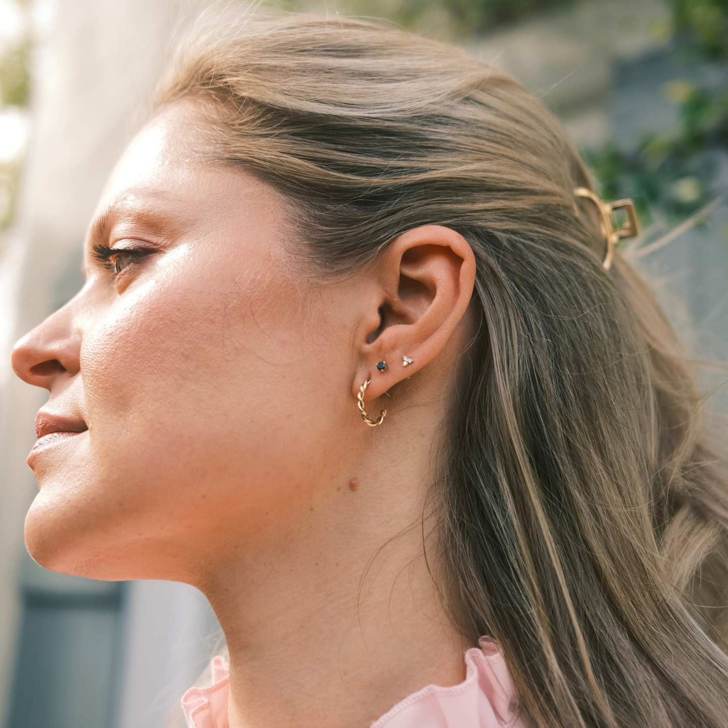 9ct Solid Gold Woven Hoops
