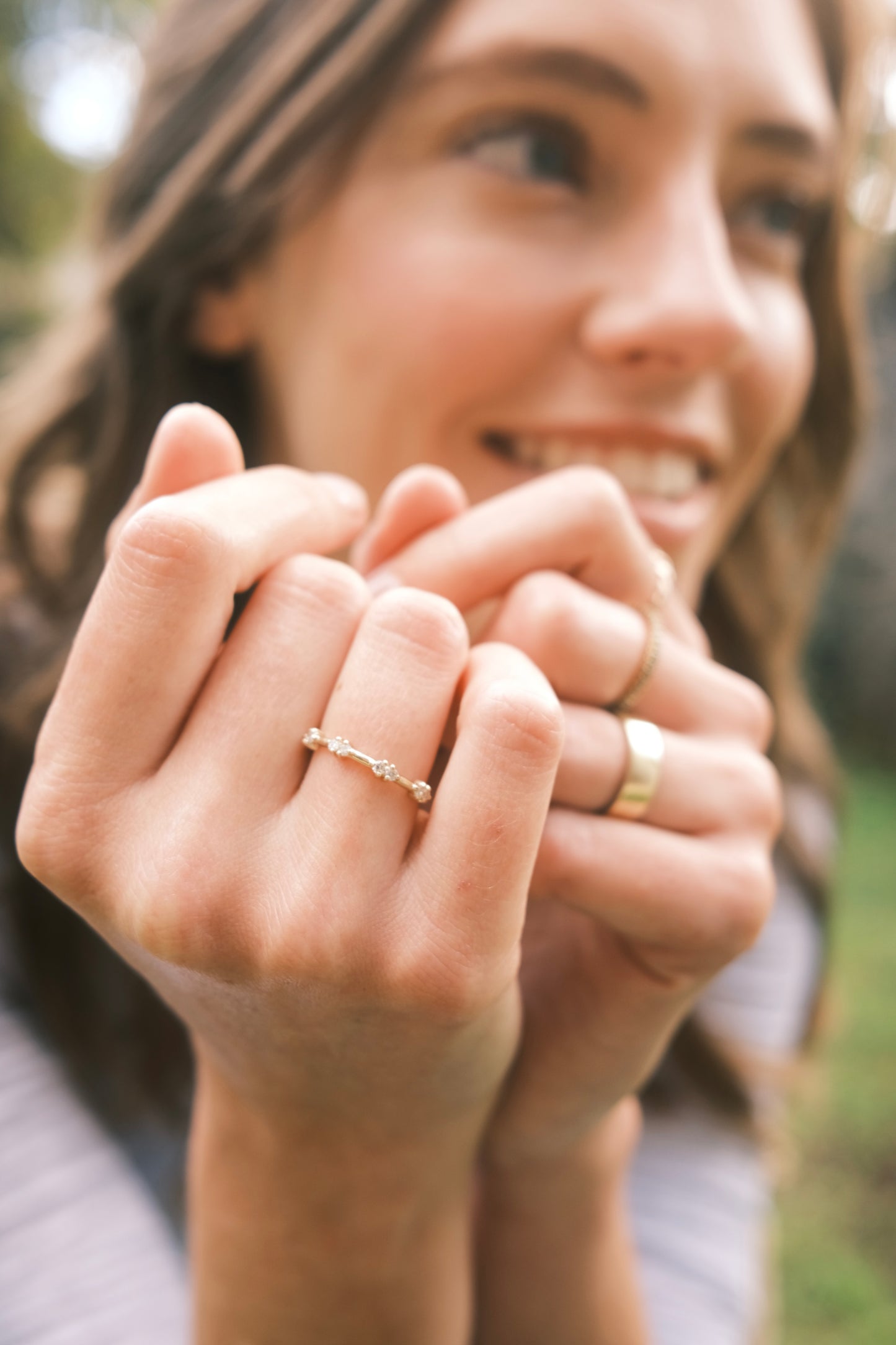 Thor Collective gold and diamond by the yard ring