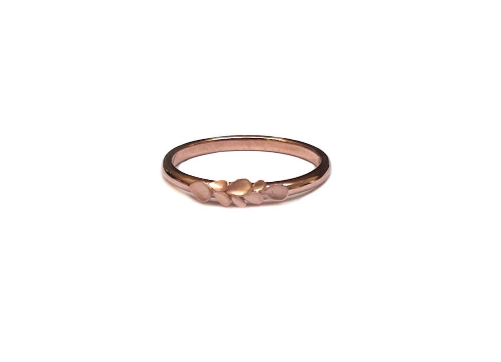 9ct rose gold Thor ring available online at Thor Collective