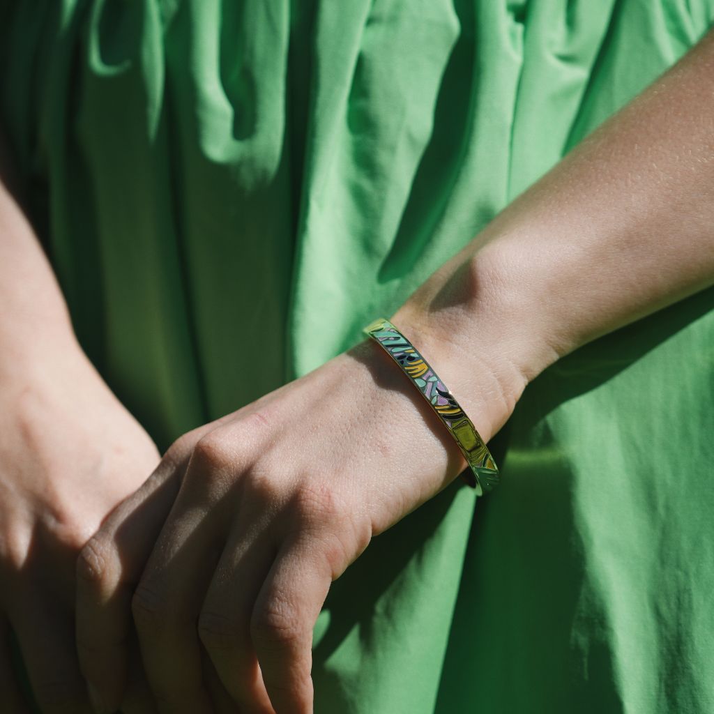 wearable art bangle by Alexis Vogel and Thor Collective