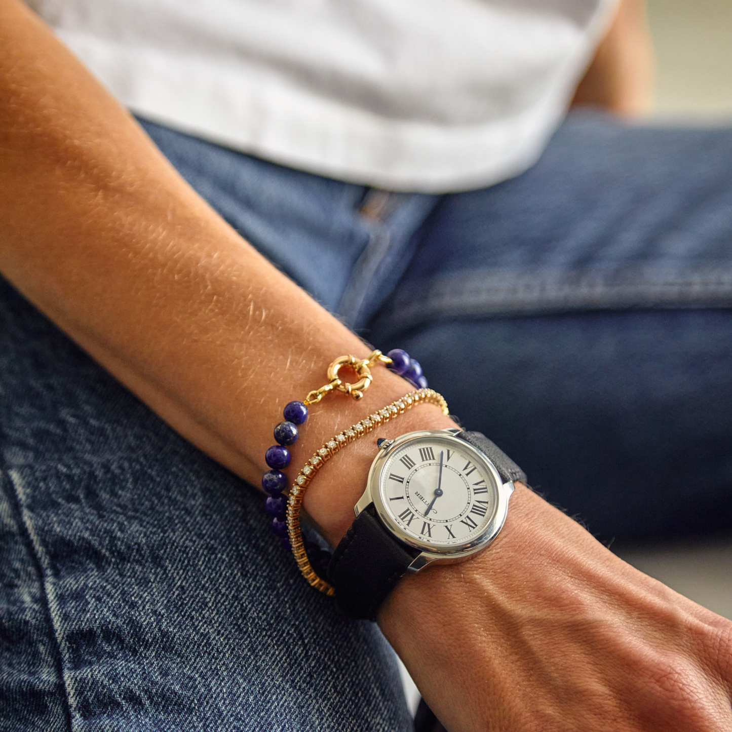 9ct Lapis Lazuli Gemstone Bracelet