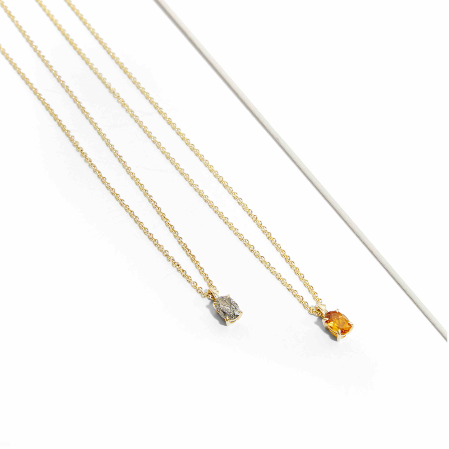 9ct Oval Gemstone Pendant