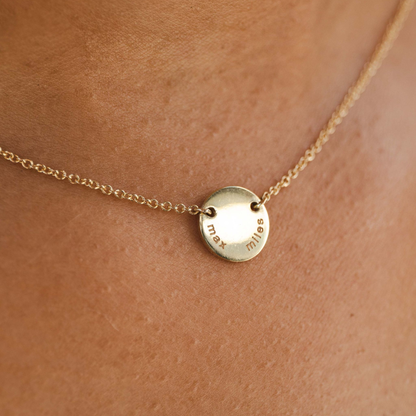 9ct Floating Disc Necklace