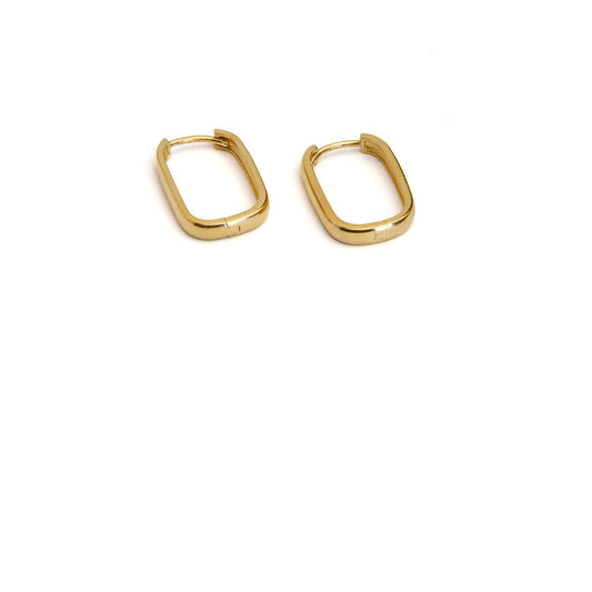 9ct Rectangle Hoops