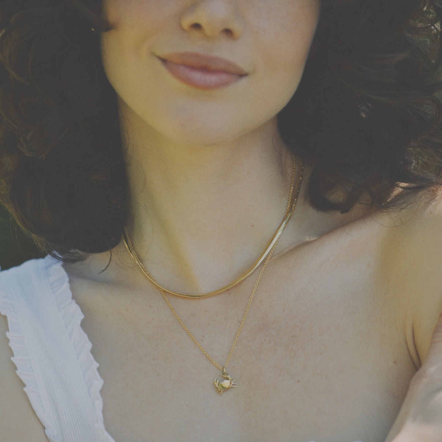 9ct Tiny Crab Necklace