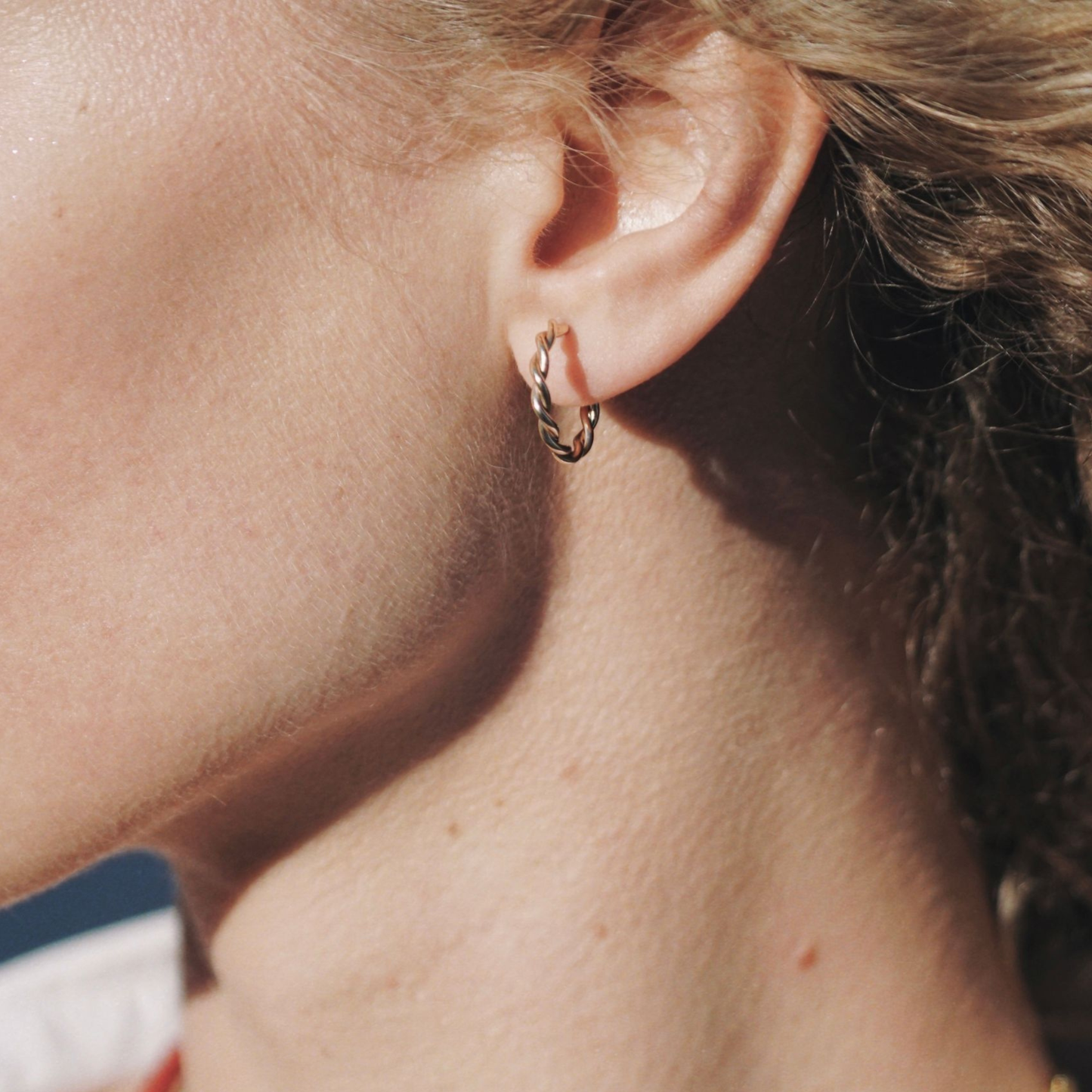 9ct Solid Gold Woven Hoops