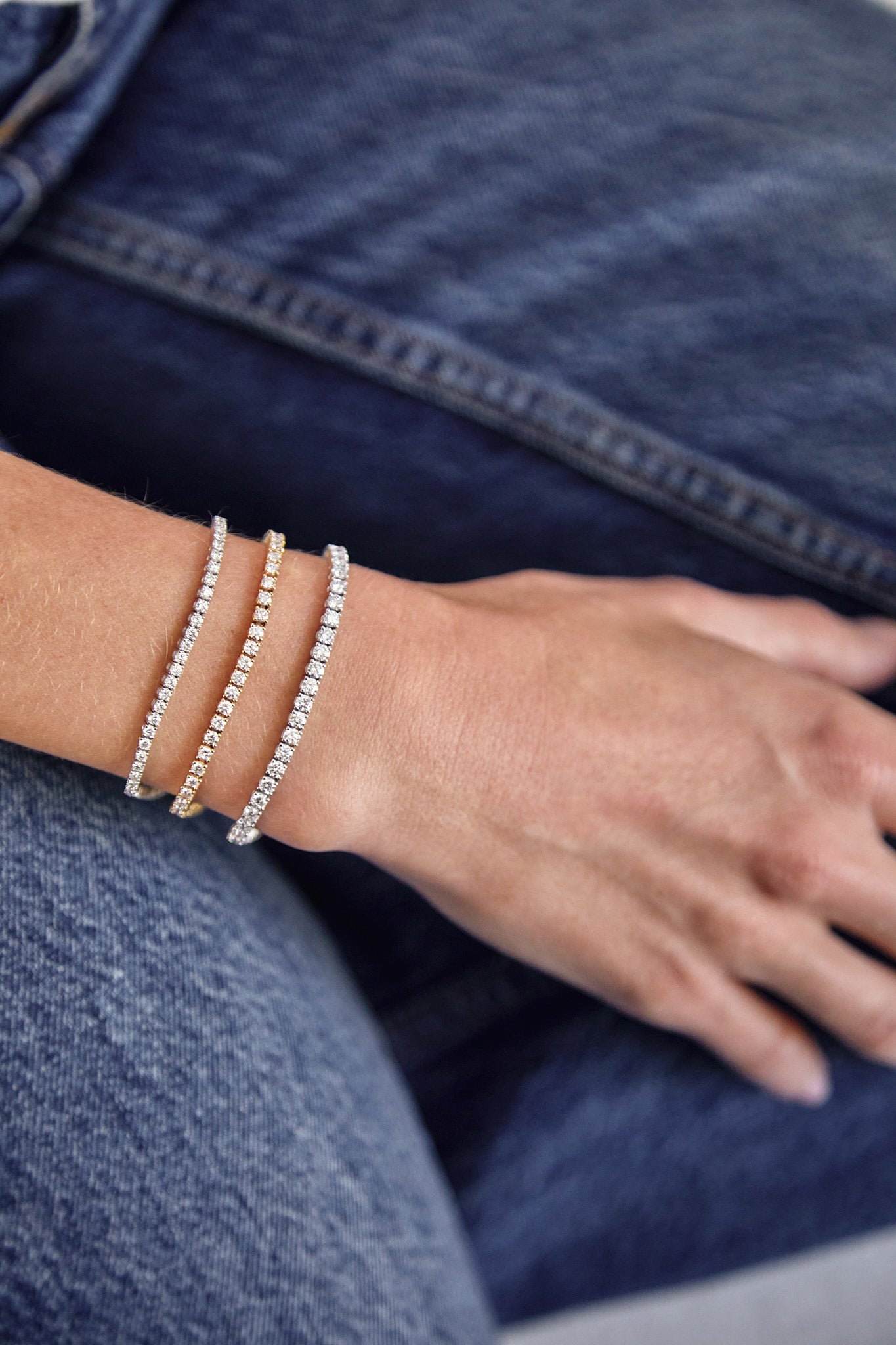 9ct Modern Heirloom Diamond Tennis Bracelet