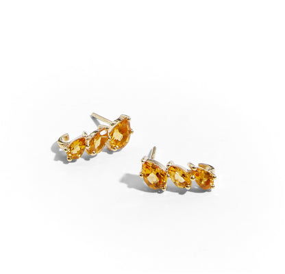 9ct Pear Hoops