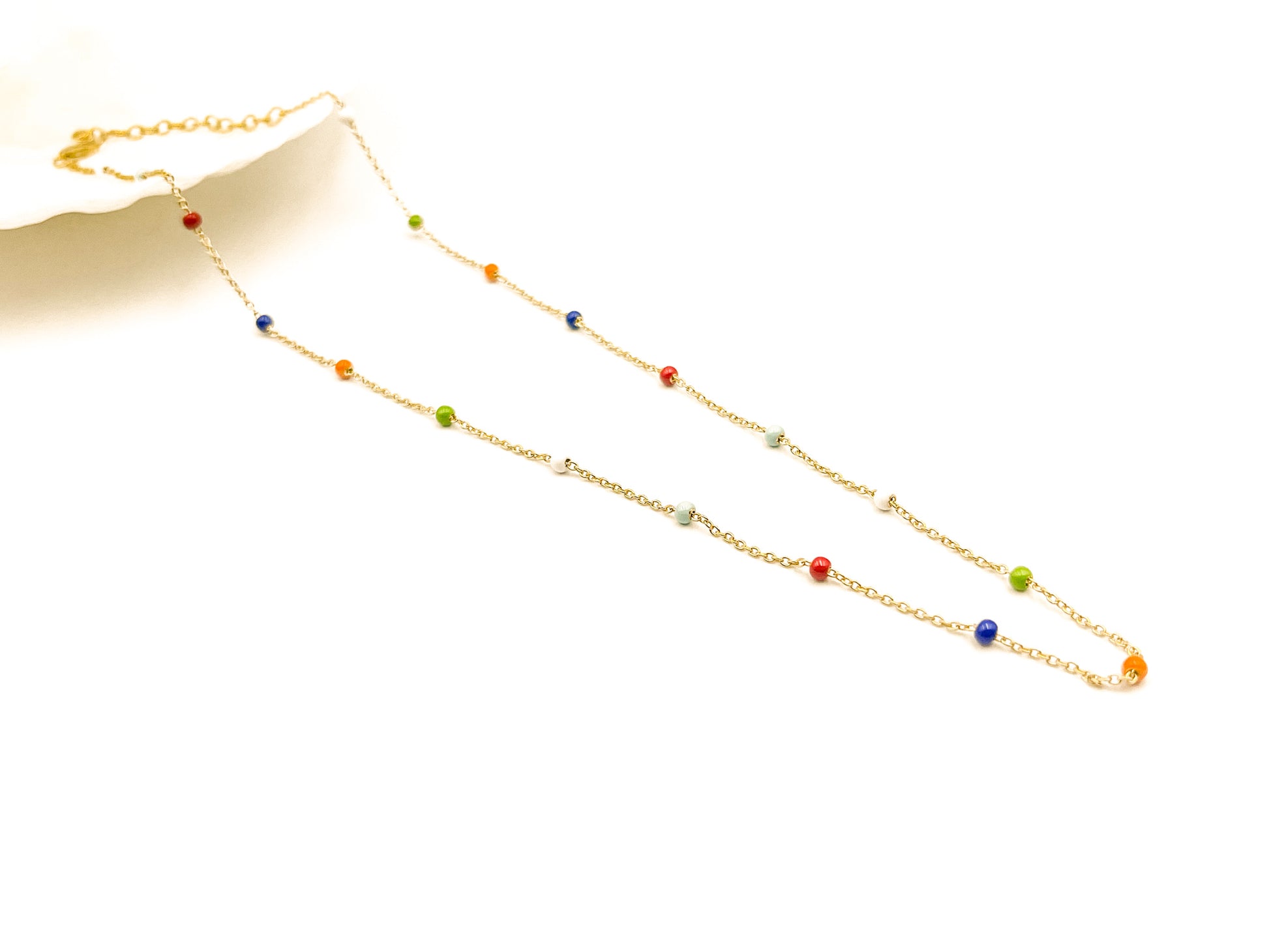 Colourful Rolo Bead Necklace - Thor Collective